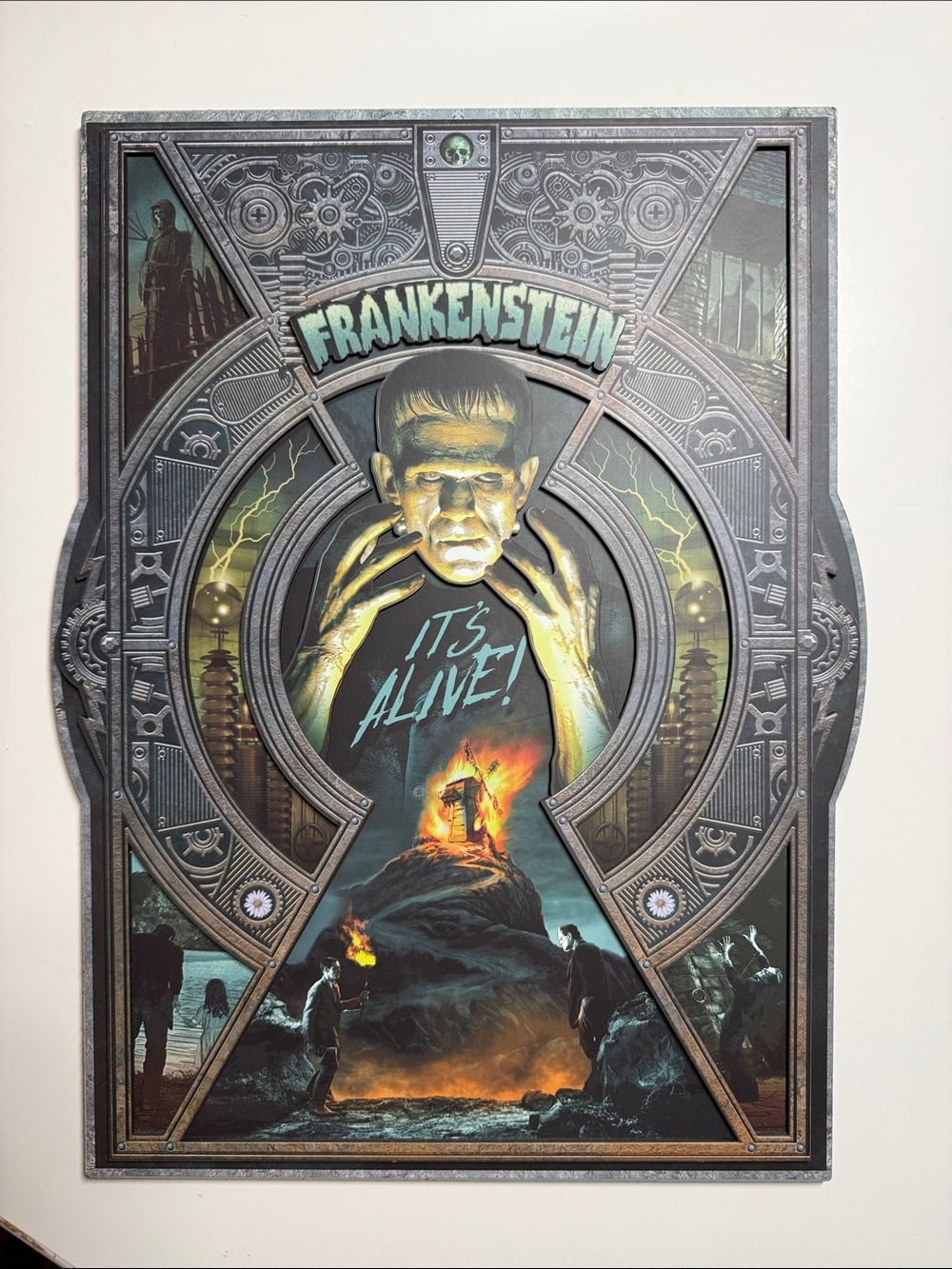 Frankenstein 'It's Alive!' Illustrated Poster